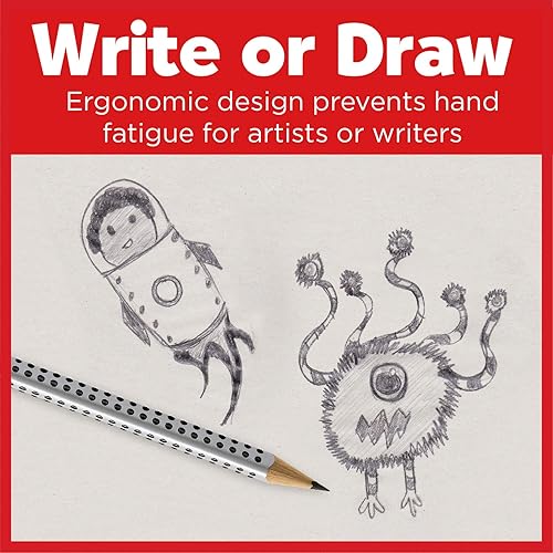 Miniatura 3 de Faber-Castell Jumbo Grip Graphite No. 2 Ecopencils - 2 lápices de escritura triangulares para preescolares