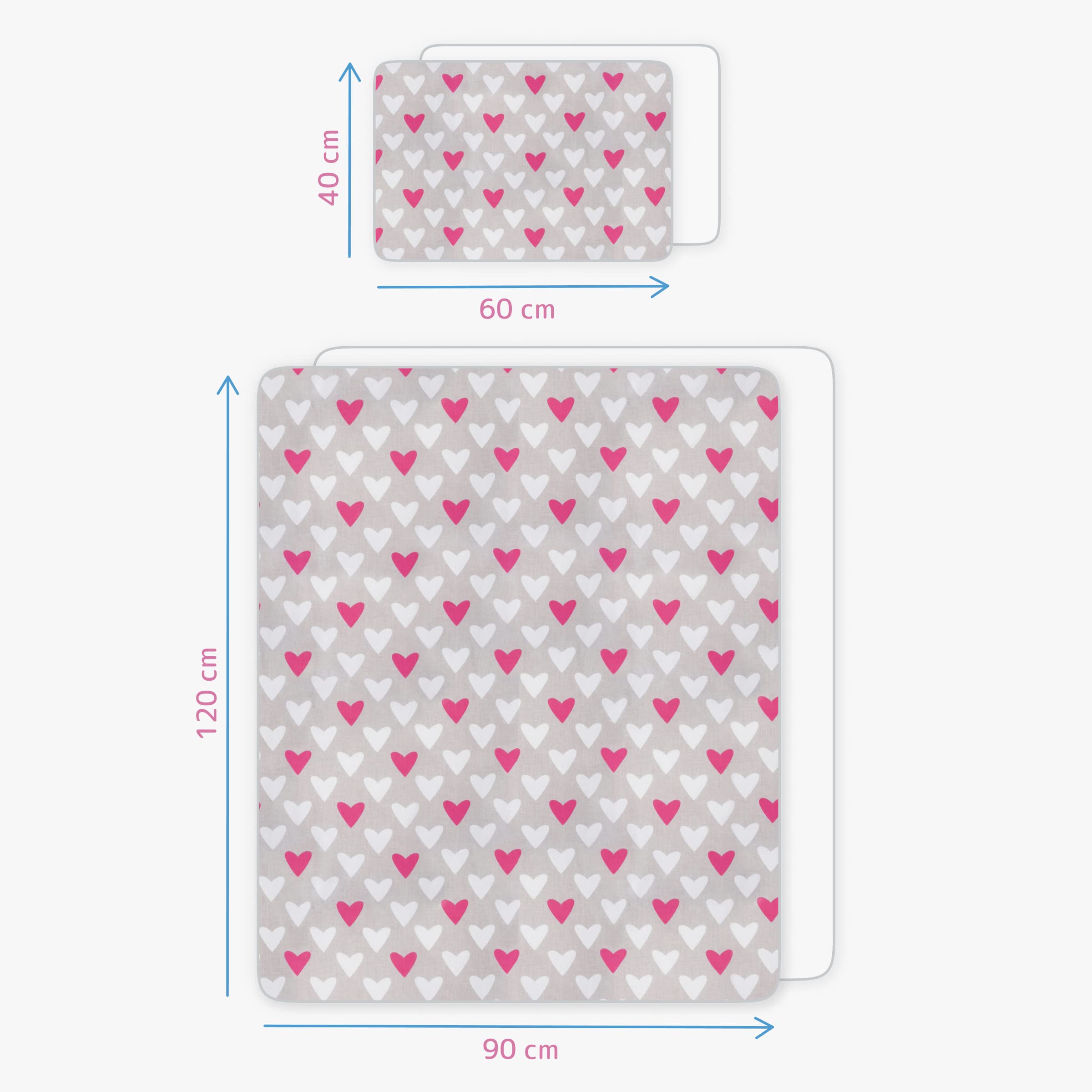 Baby Comfort 4 Piece Toddler Kids Cot Bed Set 120x90 cm Duvet Pillow Duvet Cover Pillowcase 12M+ (It's a Boy) — view 68