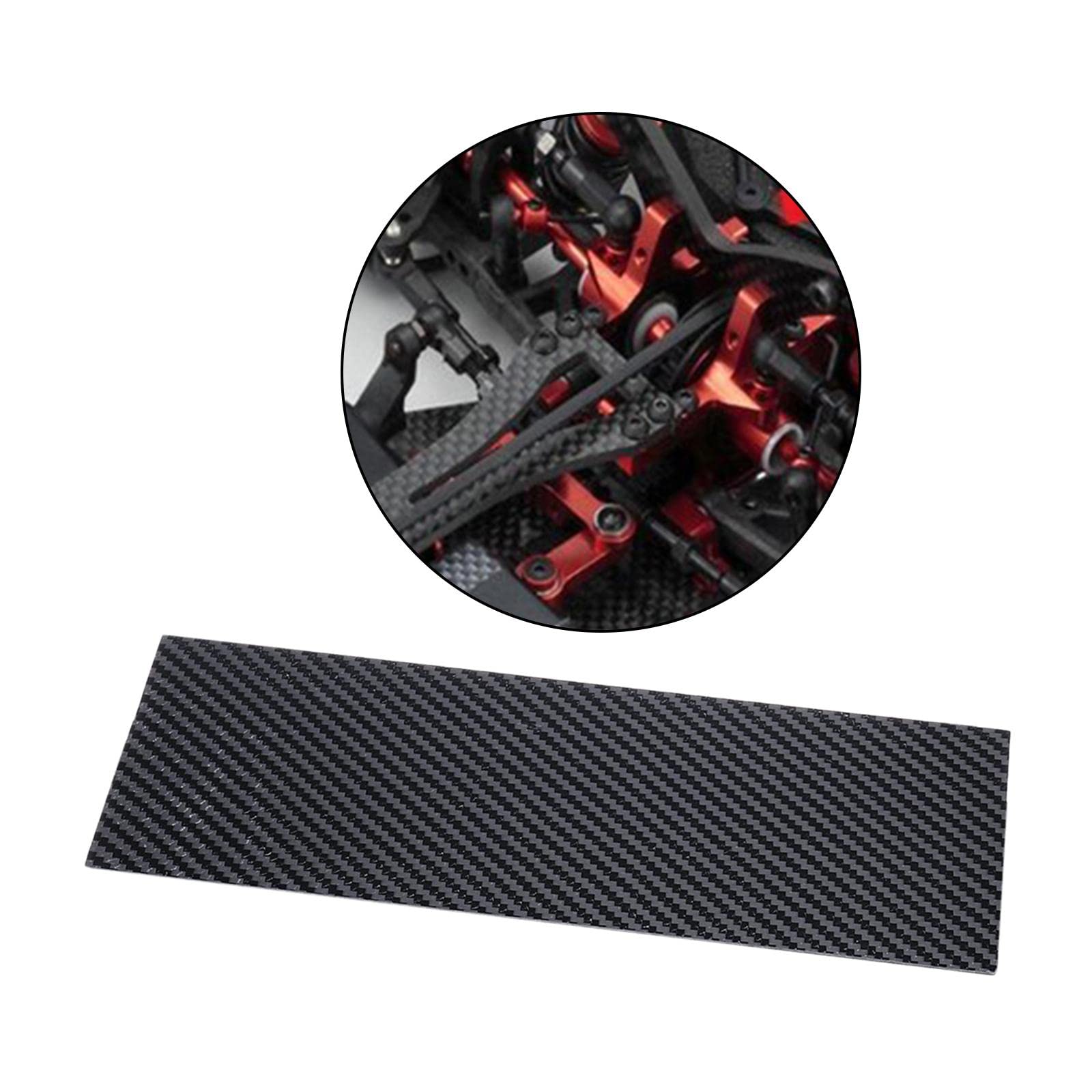 MagiDeal Lastra in Fibra di Carbonio Piastra Rc Drone Quadcopter Pannello per Modellismo DIY Tavola per Artigianato Strutture Foglio per Aeromodelli Materiale