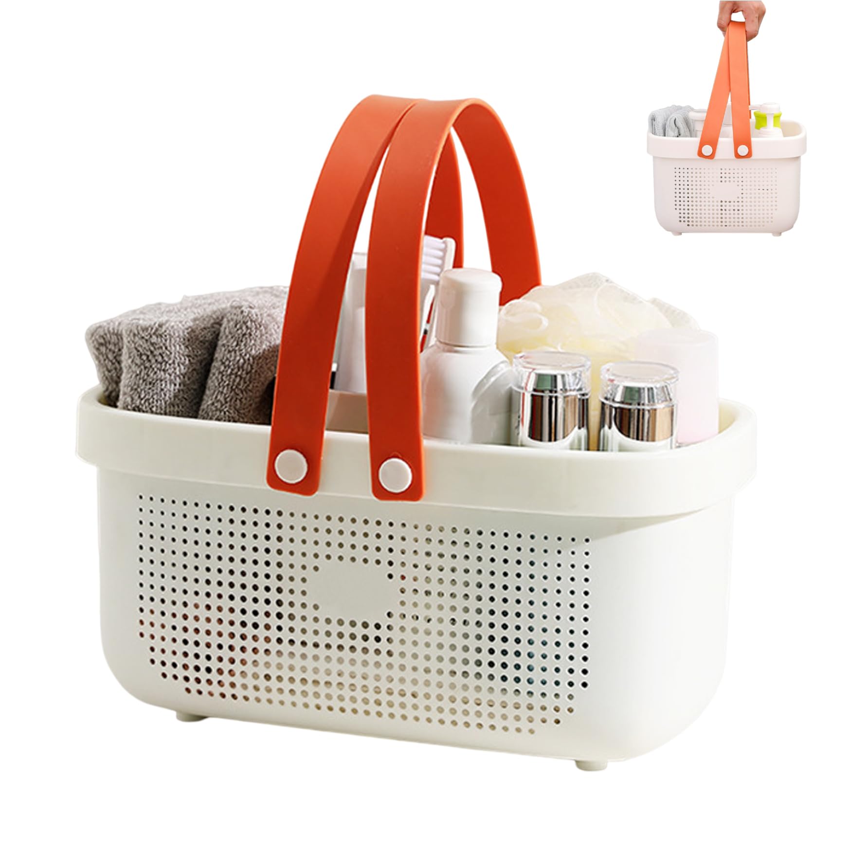 Caddy de douche antidérapant et ajouré pour cosmétiques