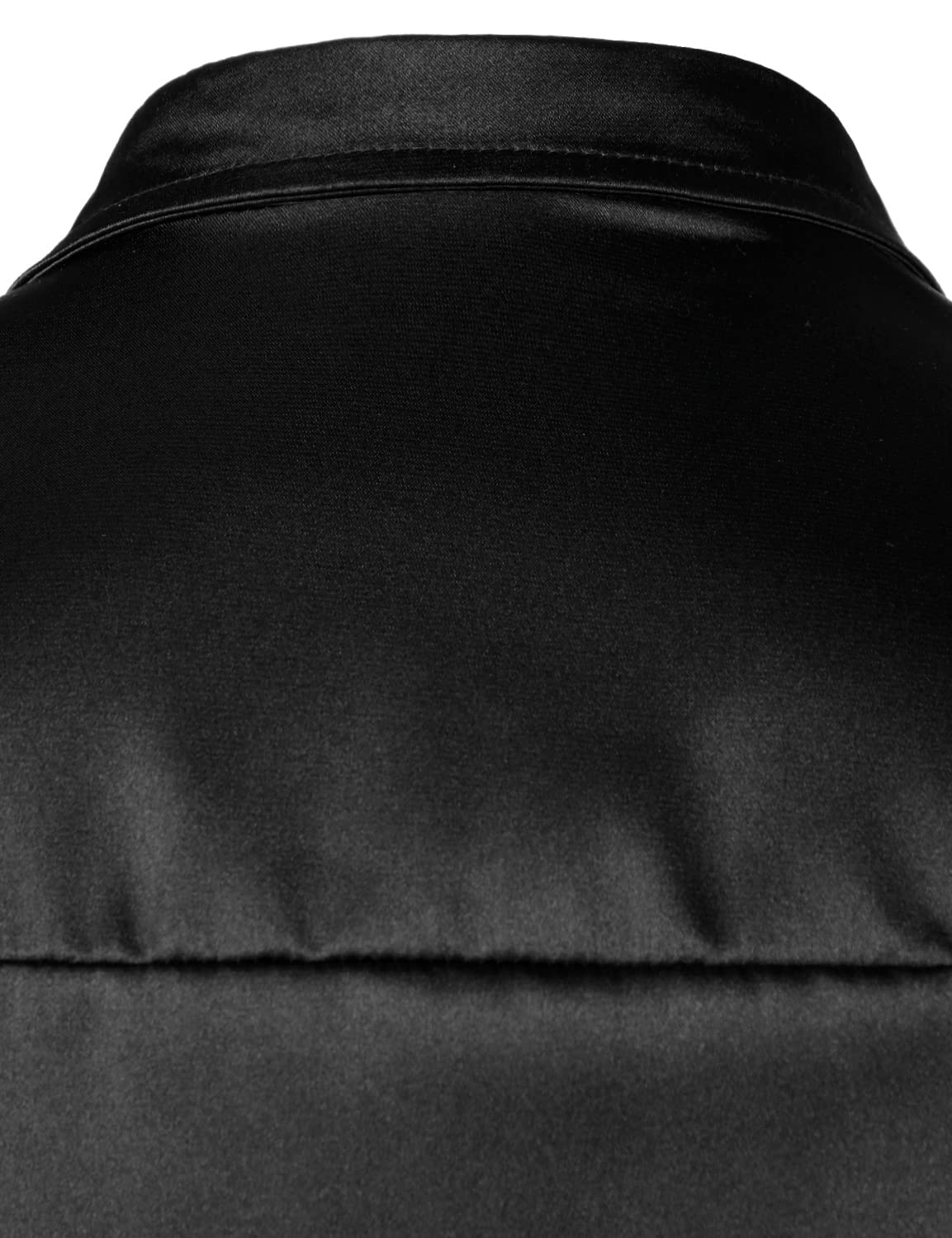 JOGAL - Camicia con paillettes stile discoteca anni '70, a maniche corte per uomo