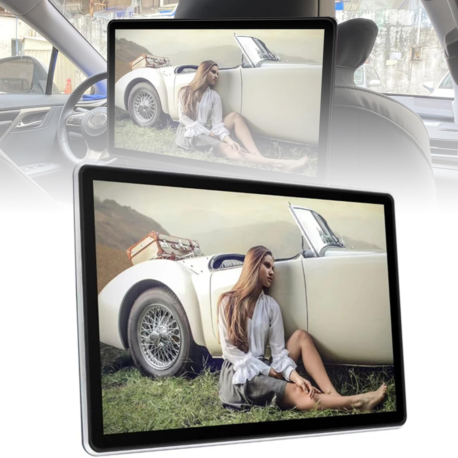 Moniteur d'appui-tête de voiture pour regarder des films en streaming en voyage