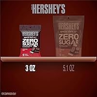 Vista 4 de HERSHEY'S Special Dark Zero Sugar - Bolsa de caramelo de chocolate, 3 onzas
