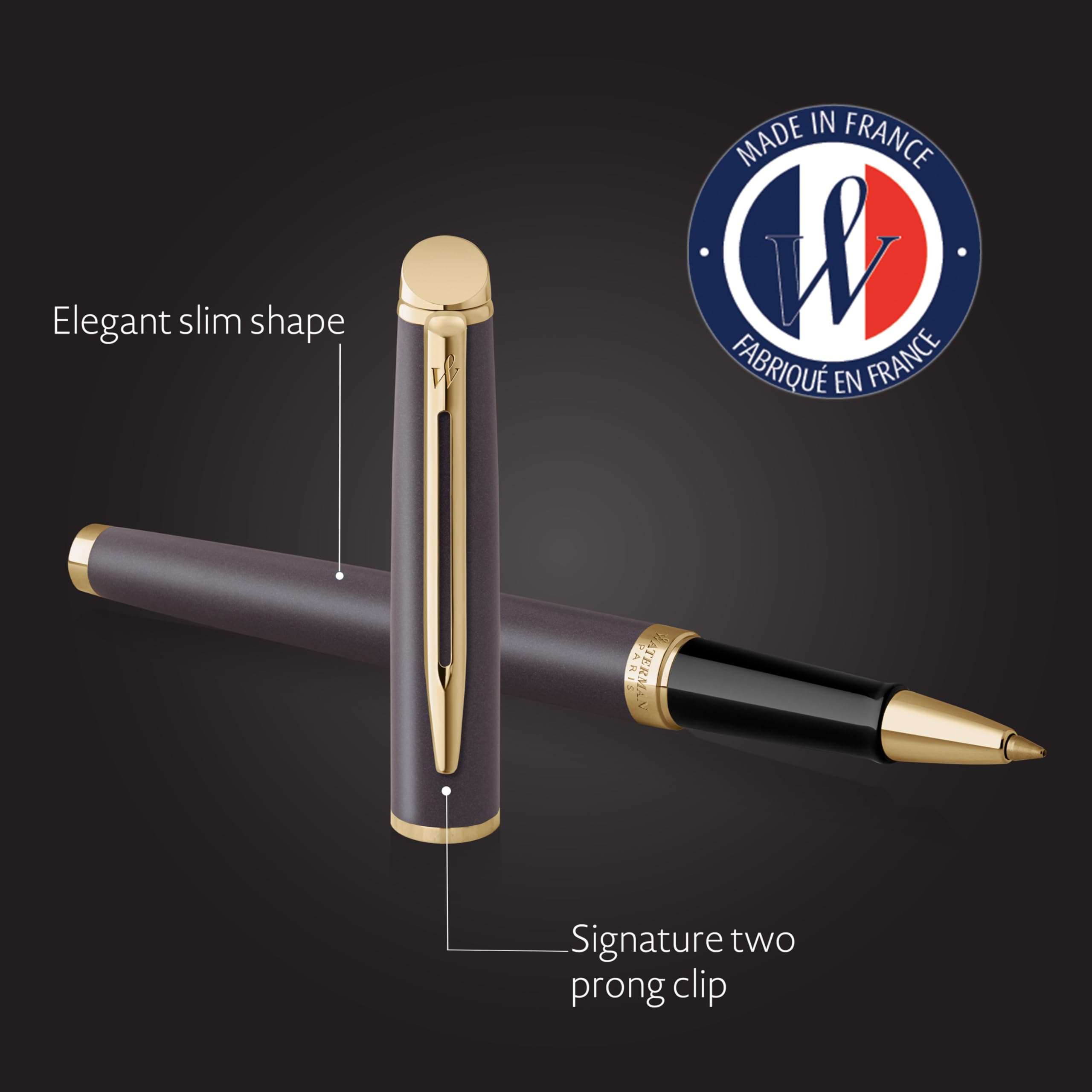 Waterman Hémisphère Rollerball Pen, Black - Image 3