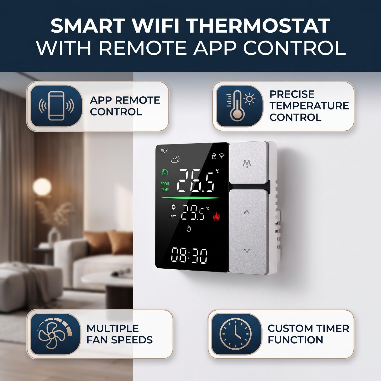 Inteligentny Termostat Wi-Fi do Domu