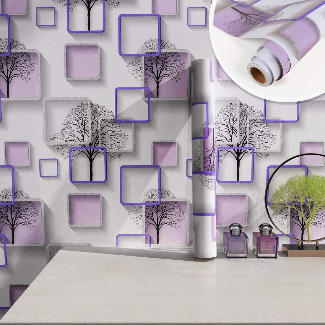 SV COLLECTIONS 200 * 45cm - 9 sqft Approx Decorative Trees Print Stick and Peel Self Adhesive Removable Botanical Wallpaper for Cabinet Living Room Background Wall Covering (B08R8C3C5Y) Amazon Price History, Amazon Price Tracker