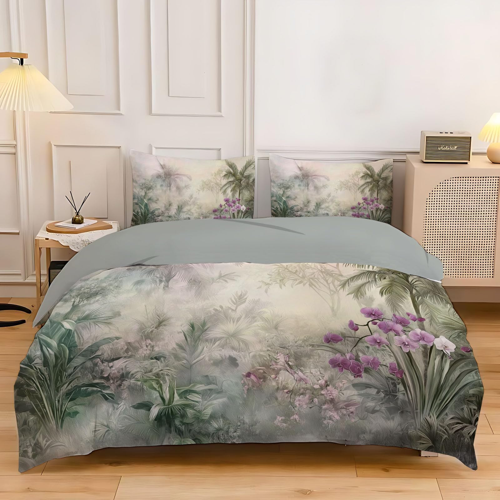 Housse de couette zippée 220x240 cm pour un lit facile à faire sans repassage