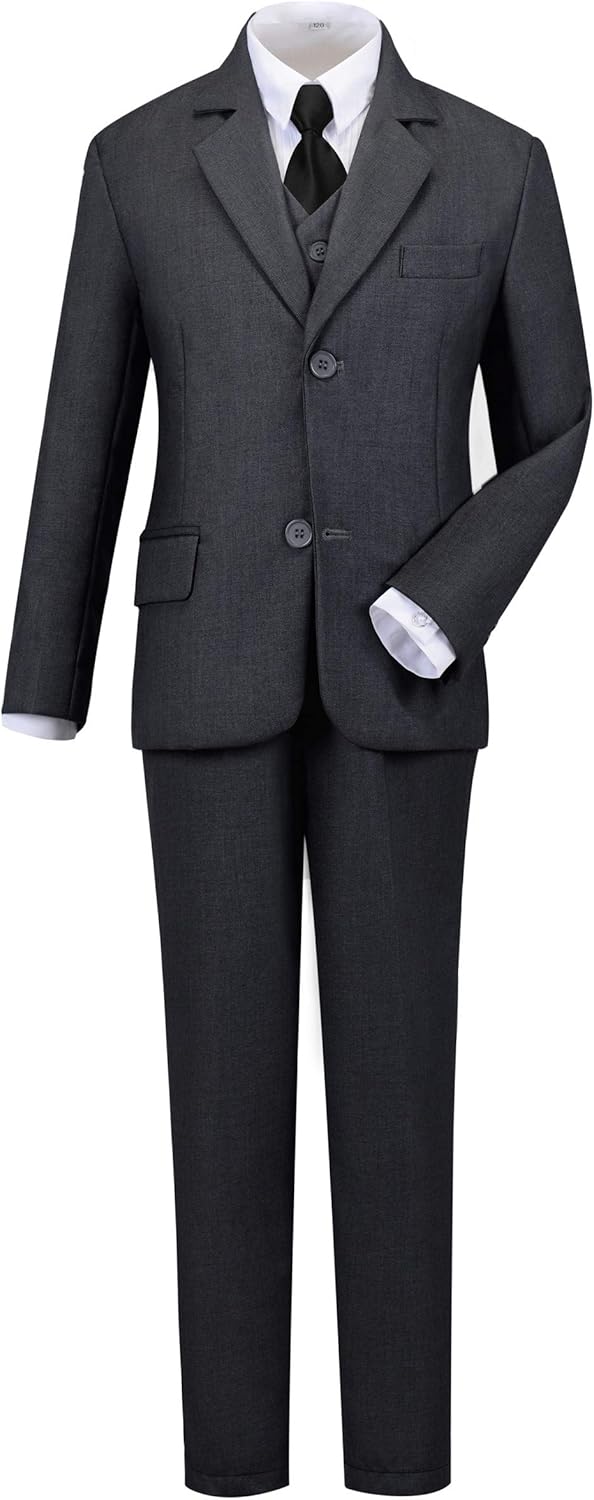 YuanLu Boys Tuxedo for Kids Toddler Boy Formal Suits Set No Tail