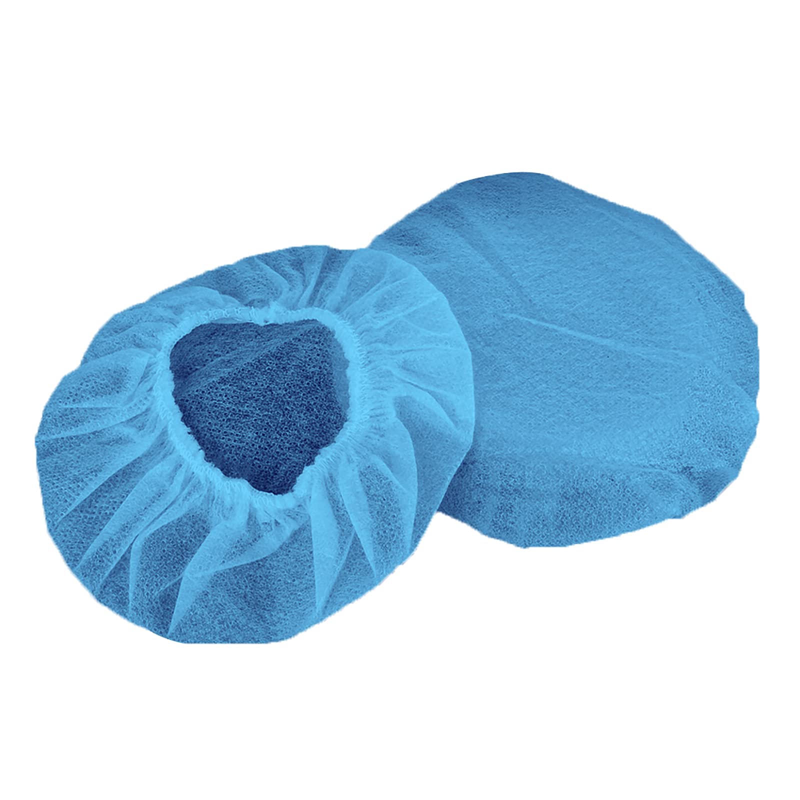Geekria 500 paia di coperture per cuffie monouso compatibili con cuffie over-ear e dispositivi per risonanza MRI, cuscinetti sanitari elasticizzati, protezioni igieniche per padiglione (M, blu)