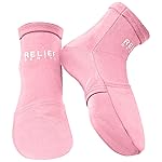 Relief Genius Cold Therapy Socks with Reusable Gel ice Packs - Achieve Relief from Sprains, Muscle Pain, Bruises, Swelling, Edema, Chemotherapy, Arthritis, Post Partum Foot (Pink, Large)