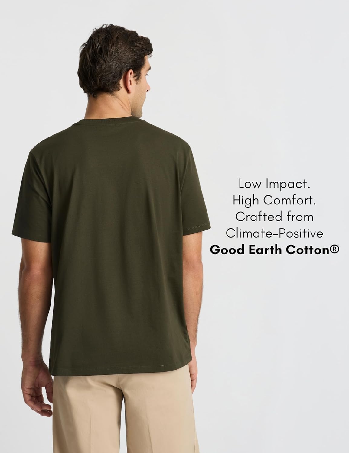 Men’s Good Earth Cotton® Classic T-Shirt – Australian-Grown Cotton, Crew Neck, Short Sleeve, Regular Fit - Image 3