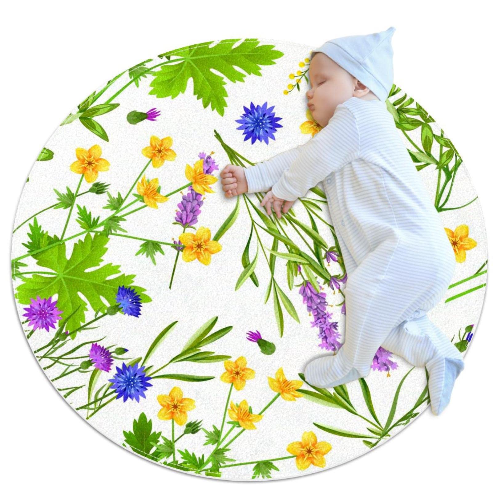 Tapis antidérapant fleuri sécurise vos sols de chambre