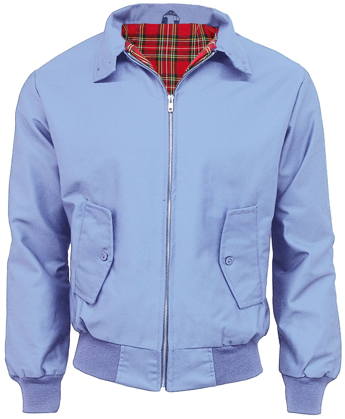 Coolandnew Sky Blue Classic Harrington Jackets - Made In The Uk - Xl