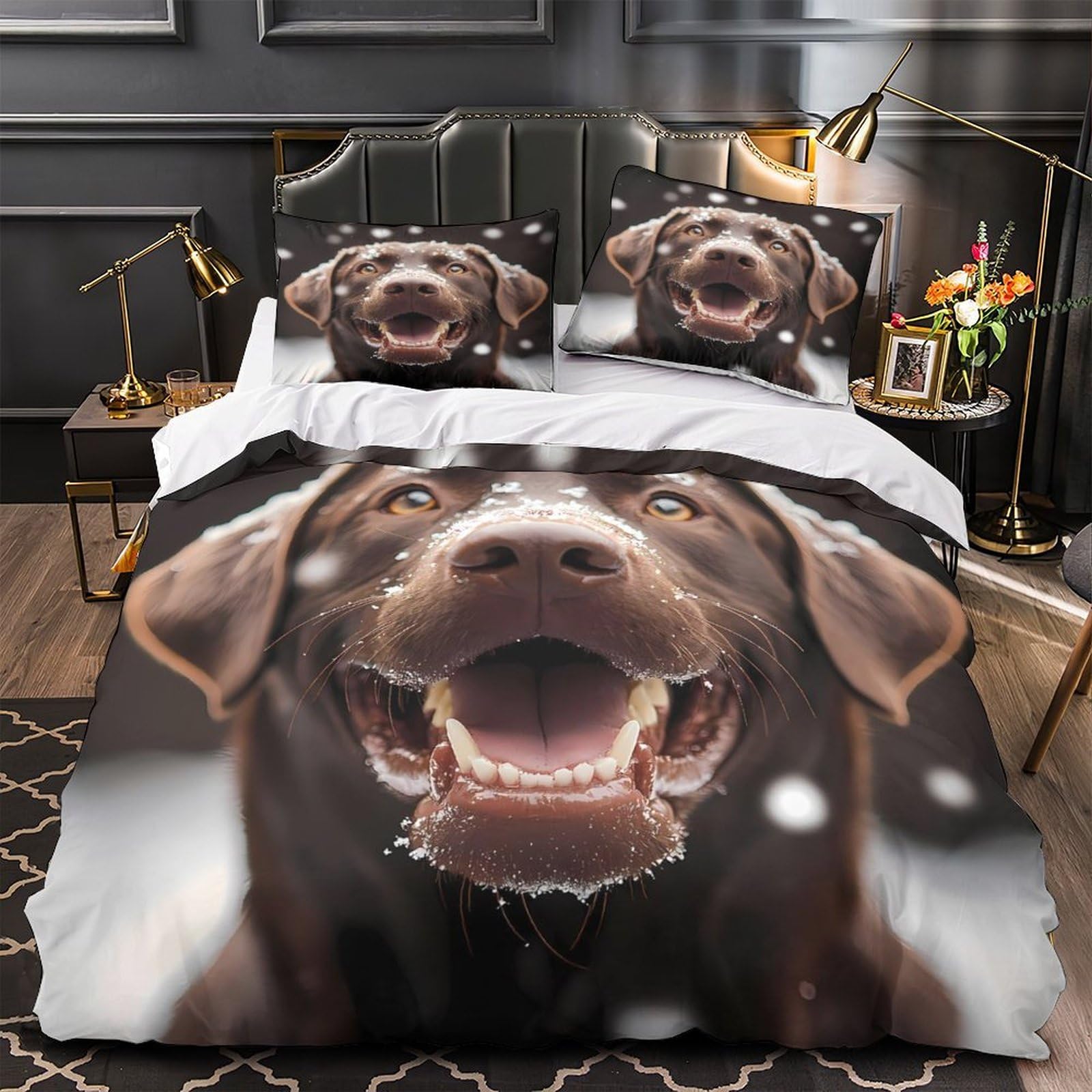 Fantômes d'halloween housse de couette anti-acariens lit King pour peau sensible