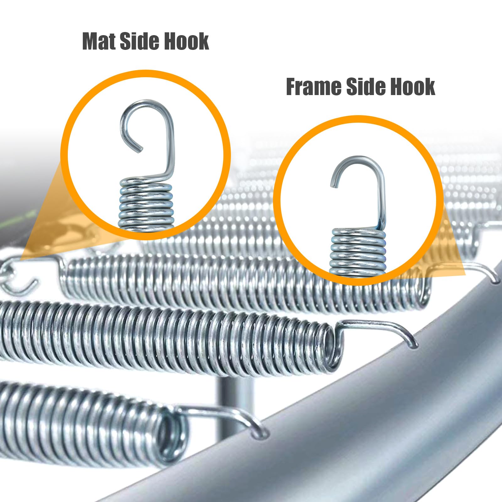 LIFEZEAL Lot 20 Ressorts de Rechange pour Trampoline, Ressort en Acier Galvanisé & Crochet en Forme de T, Ressort de Traction avec Longueur de 140 mm, Largeur de 21,5 mm, Argent LIFEZEAL Lot 20 Ressorts de Rechange pour Trampoline, Ressort en Acier Galvanisé & Crochet en Forme de T, Ressort de Traction avec Longueur de 140 mm, Largeur de 21,5 mm, Argent