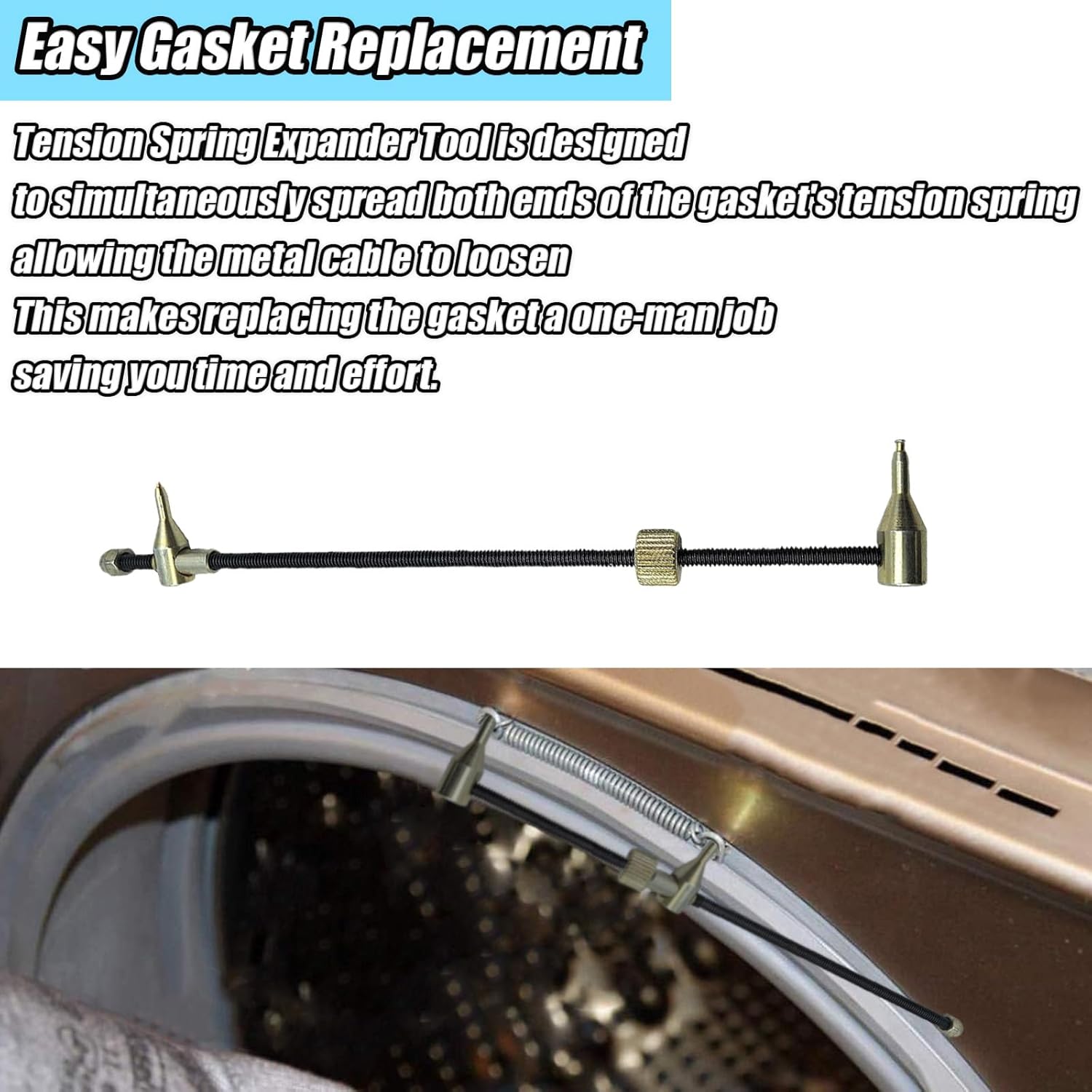 TSE-1 Washing Machine Spring Expansion Tool/Spring Removal Tool for Whirlpool Bellows Front Load Washer Boot Gasket
