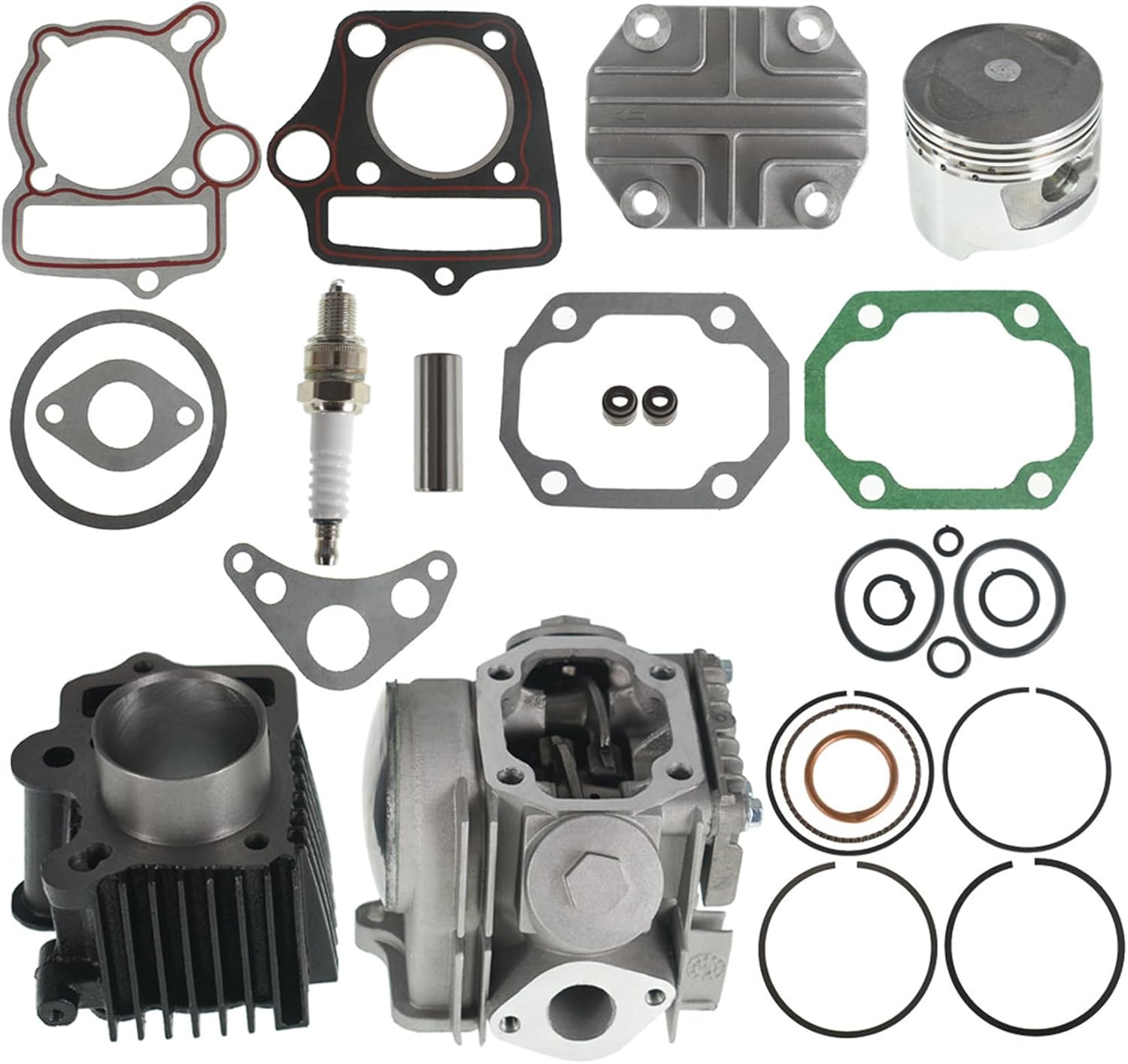 GXYWADY Cylinder Piston Gasket Top End Kit 12101-GB0-910 Replacement for Honda CRF70 XR70 ATC70 12101-087-000,12101-087-010, 12101-HB2-000,12101-098-670, 12101-098-671