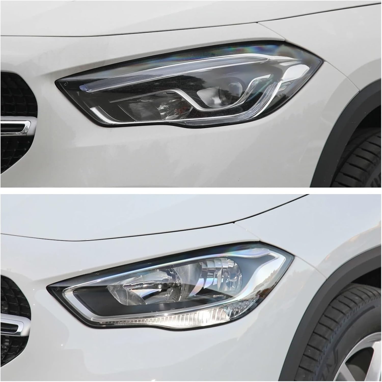 Compatible for Mercedes Benz GLA X157 2020 2021 2022 2023 Accessories Replace A Transparent PC Car Lights Shell Headlights Lenses(Right)