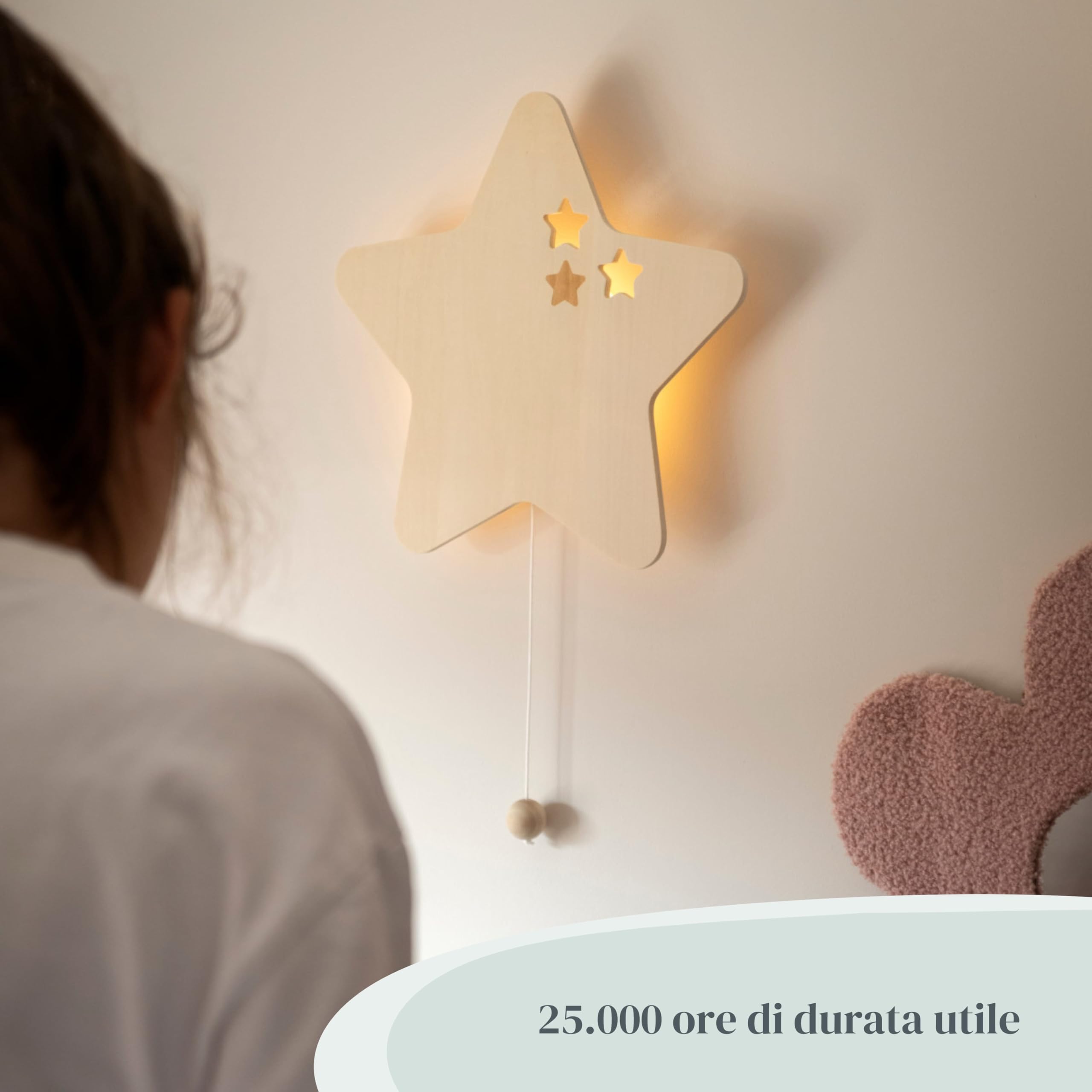Baby's Only - Lampada da parete giraffa Wonder - Brown - 42x29 cm