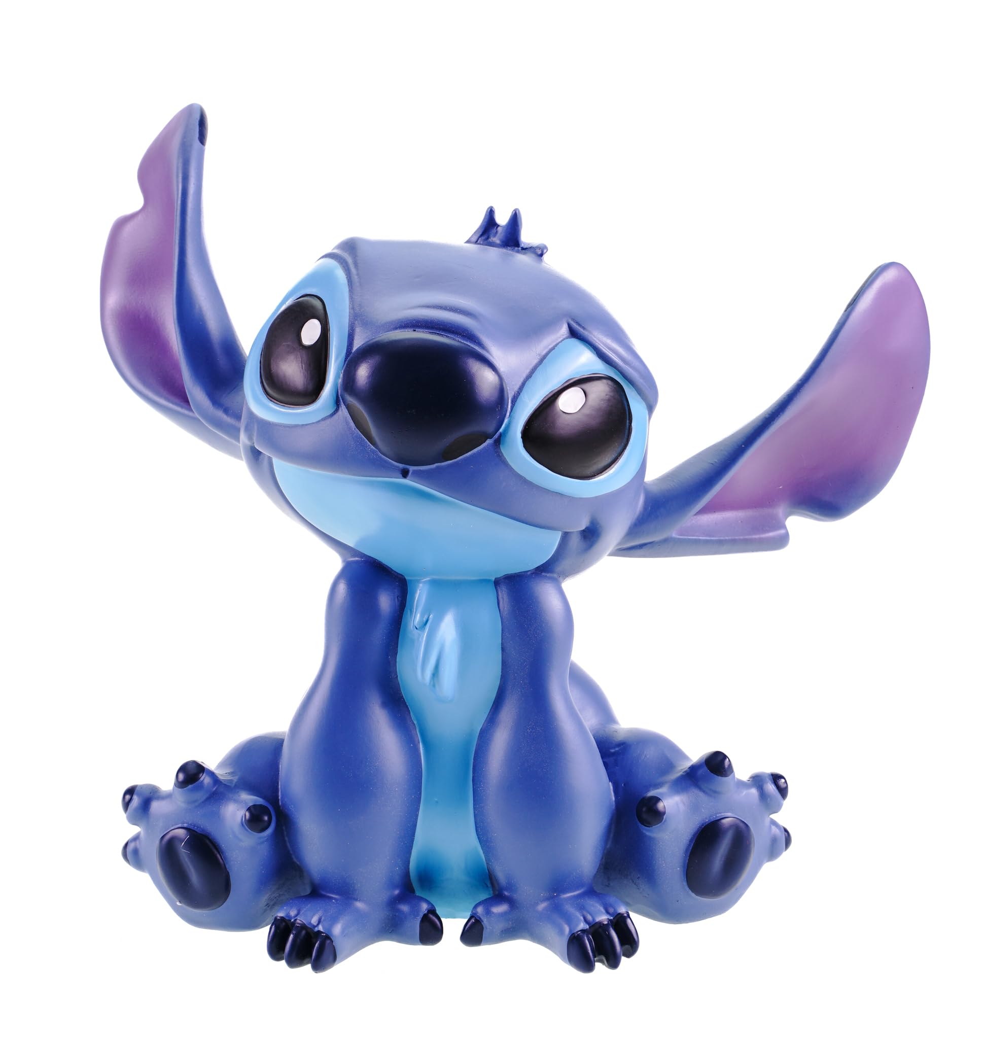 Christmas Inspirations Stitch Garden Figurine - Disney's Cheeky Lilo & Stitch Alien Sitting - with Ears Top (20 cm) - Multicoloured Polyresin Decorative Figure - Officially Licensed!