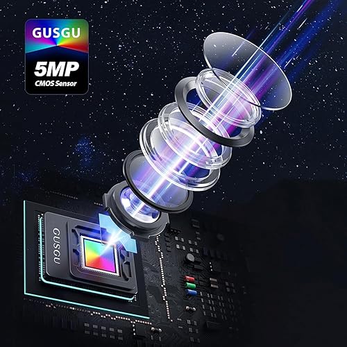 Miniatura 7 de GUSGU Cámara web G940 QHD 2K con micrófono y protección de privacidad, cámara USB Plug & Play, cámara web para escritorioPCportátilMac, cámara de