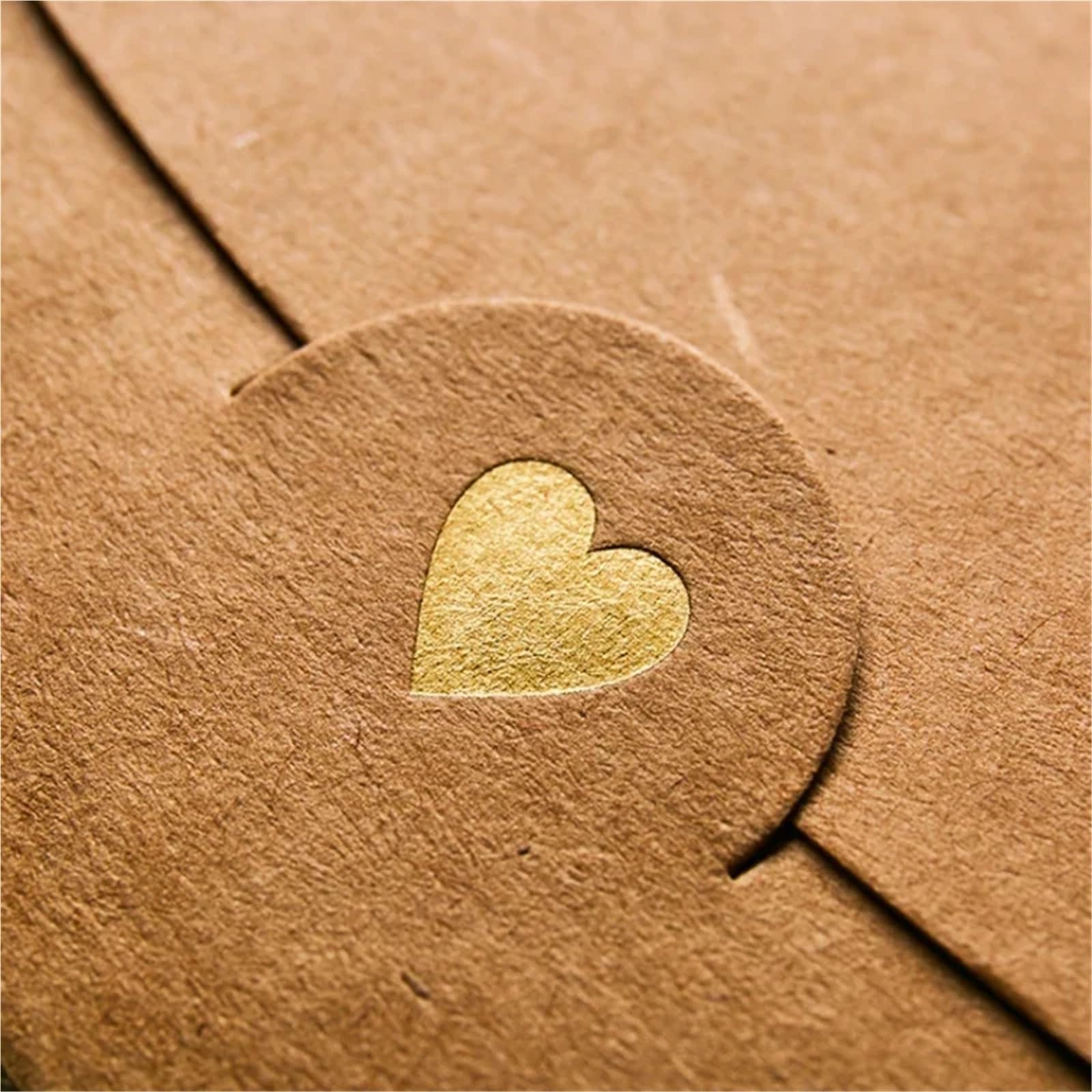 Koperty na karty podarunkowe 100 szt. Złote serce Papier pakowy perłowy Małe koperty DIY Kolorowe okładki z życzeniami Na Święta Wesela Scrapbooking 10 x 7 cm