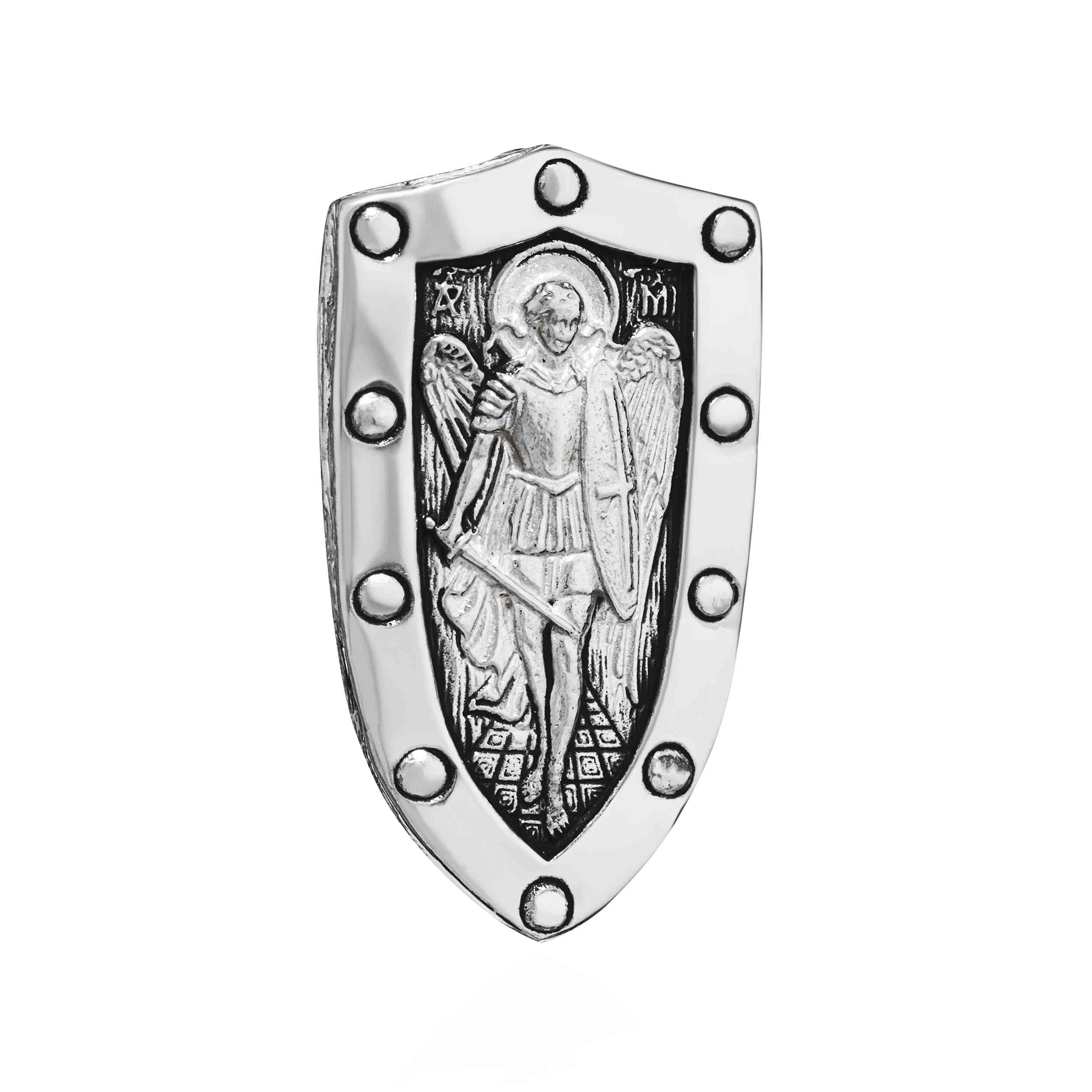 NKlaus Detailreich Ikona zawieszka do łańcuszka filigranowa srebro 925 św. Mihael 28 x 16 mm Exquisit 15454, Srebro