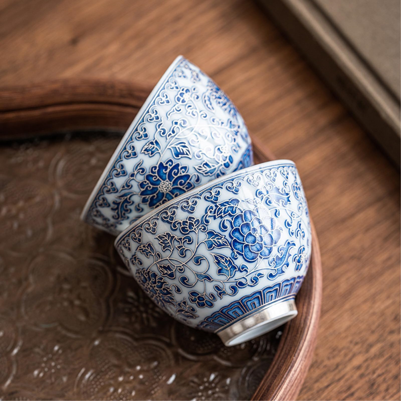65 ml/56.7 g srebrna ceramiczna filiżanka do herbaty dom retro Kung Fu zestaw do herbaty krajowa fala filiżanka do herbaty [pudełko torba] -65 ml