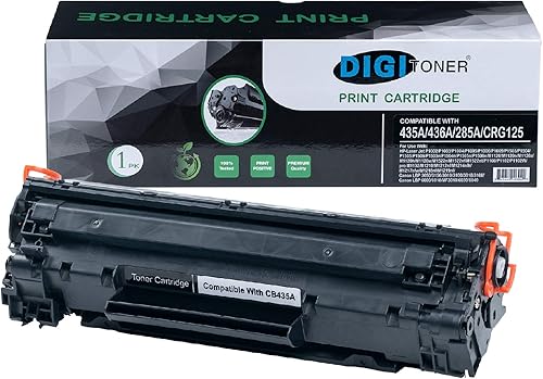 TonerPlusUSA Cartucho de tóner compatible CE285A CB435A CRG125 de repuesto para HP 85A 35A 36A CB436A 125 para HP P1102w M1212NF M1217nfw P1505