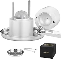 Vista 17 de VEVOR Prensa de Bolas de Hielo, Prensa de Bolas de Hielo de 2.4", Kit de Prensa de Bolas de Hielo de Aluminio para Aviación para Esfera de Hielo