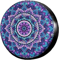 Vista 8 de Foruidea - Hermosa cubierta de rueda de repuesto con diseño de palmeras de playa y orificio para cámara de respaldo. Cubierta de rueda