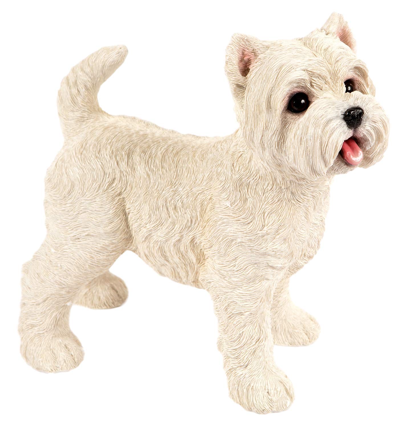 West Highland Terrier Ornament Home Decor Garden Figurine Indoor Outdoor Frostproof Weatherproof Dog Statue Westie Large White 28cm