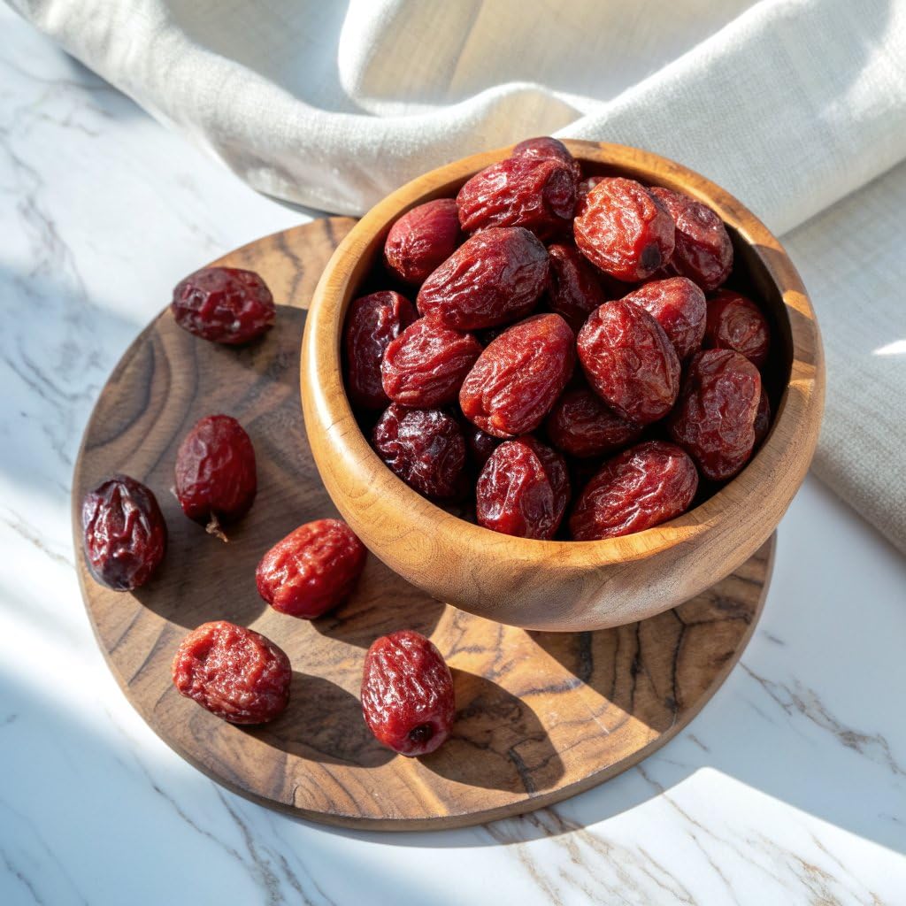 NESTLADY Premium Jujube Date, Red Date (Hong Zao), 100% Natural, Improve sleep, Health Snack, Dried Fruit, Sweet and Chewy Net weight: 454g/1LB (3 Packs, 3LB in Total), Packed in USA