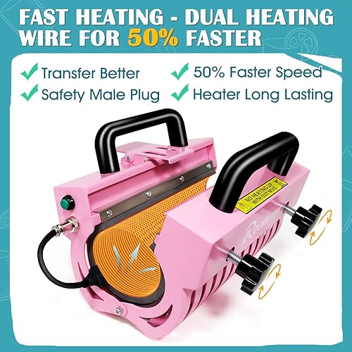 Miniatura 8 de Realkant Máquina de prensa de calor para vasos, prensa de vasos de 110 V para sublimación de 30 onzas, 20 onzas, vasos rectos y delgados para vasos