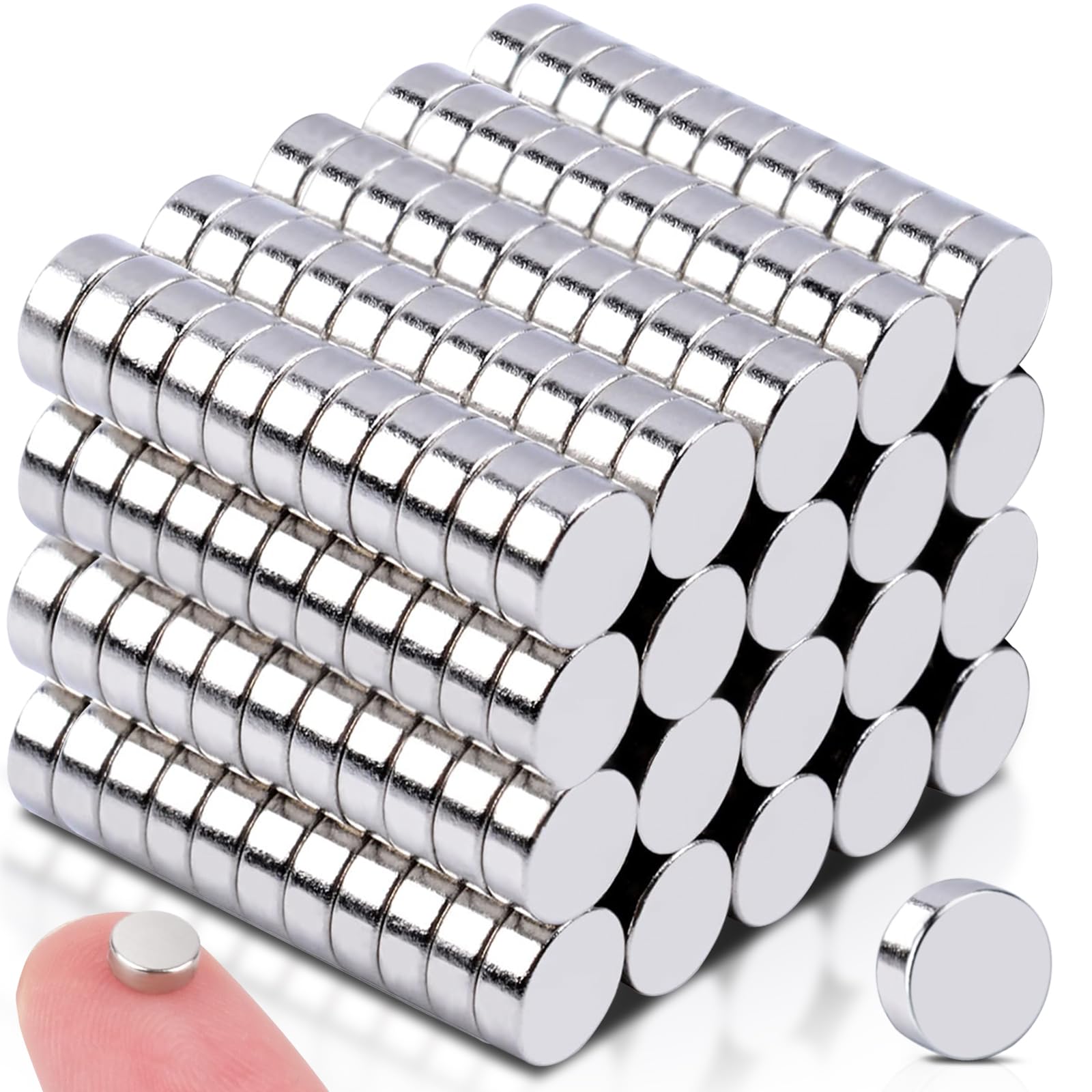 220 Pcs Mini Magnets, 4 mm x 1.5 mm Fridge Magnets Small Strong Magnet Round, Neodymium Magnet for Whiteboards, Tiny Magnets for Crafts, DIY, Picture