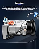 Vista 346 de ECCPP Compresor de CA 1997-2003 apto para Mitsubishi Montero Sport 3.0L 1999-2004 para Mitsubishi Montero Sport 3.5L Compresor de aire acondicionado