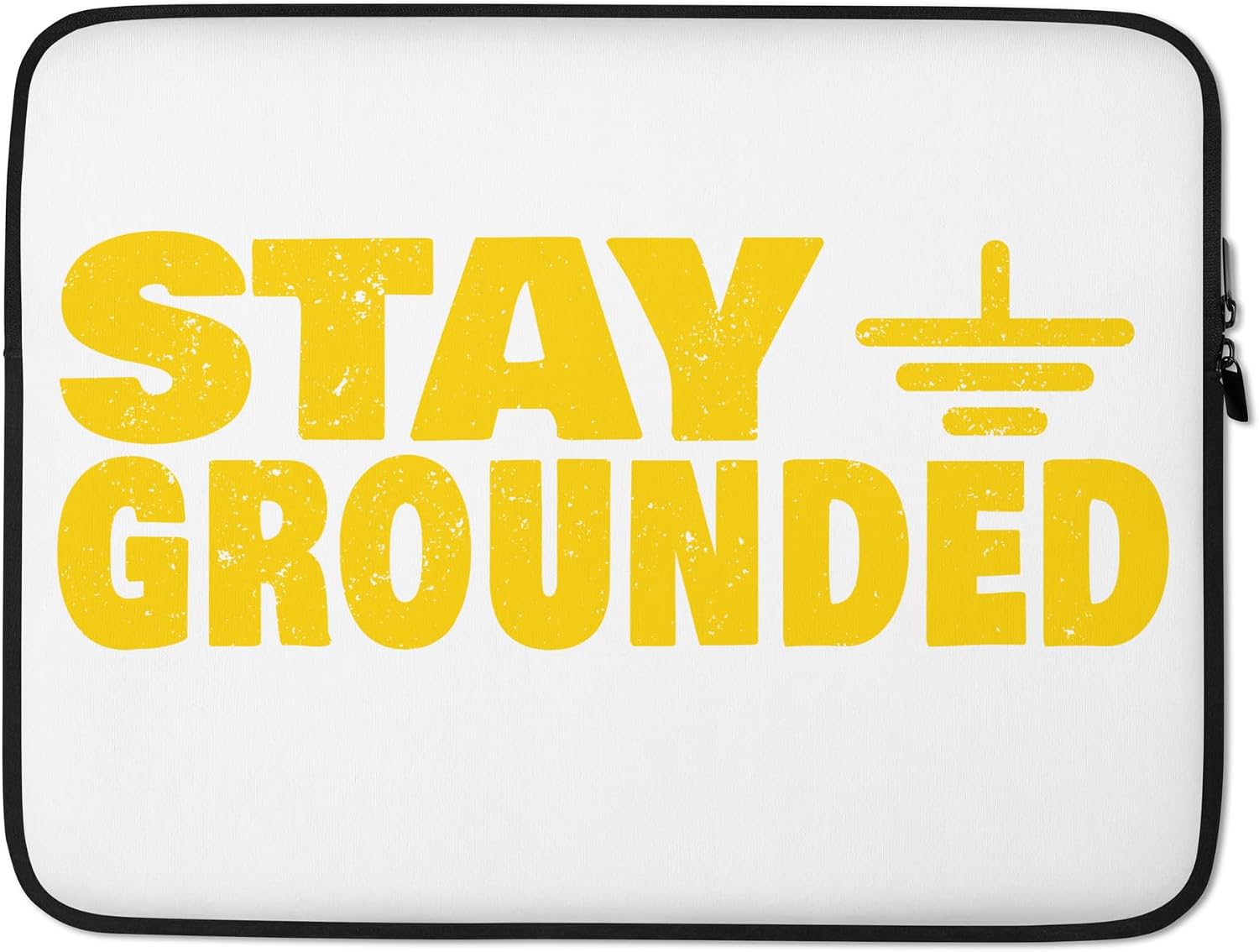 Stay Grounded Funny Electrical Engineering Joke Graphic Laptop Sleeve