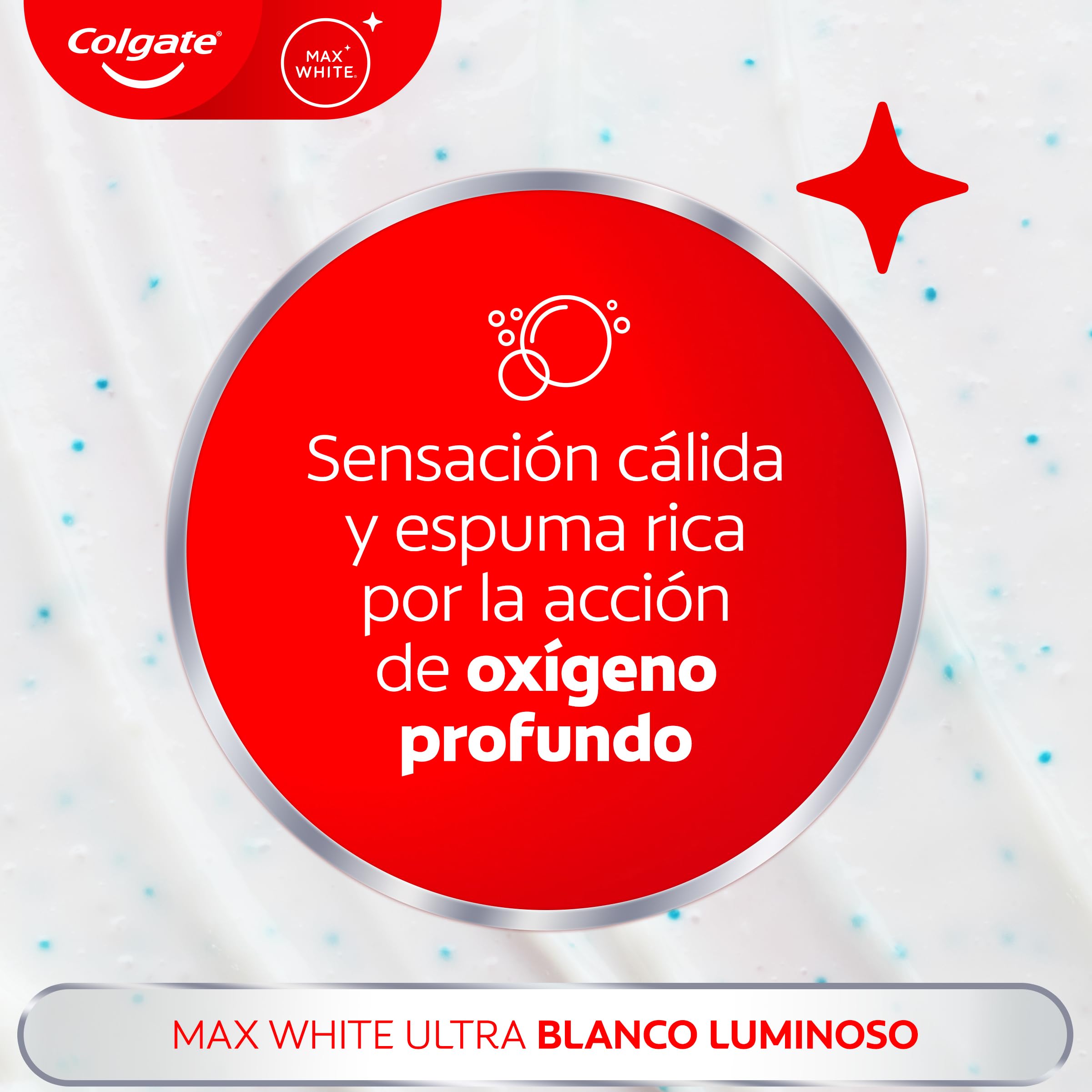 COLGATE Max White Ultra Active Foam Pasta de Dientes Blanqueadora con Flúor, 50ml, Dentífrico Blanqueador Seguro con el Esmalte, Elimina Manchas Profundas* — view 11