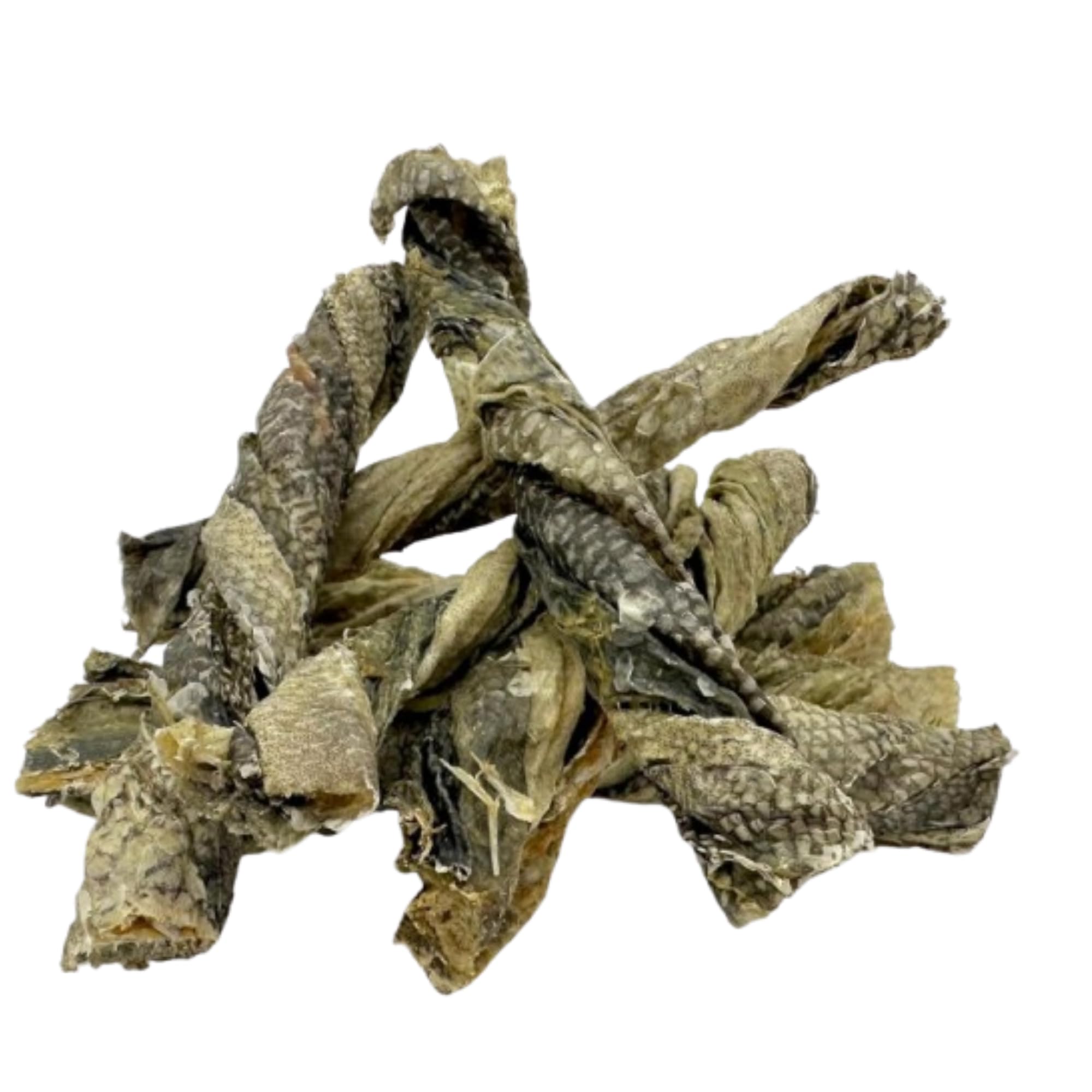 500grm Cod Skin Dog Treats 1kg–100% Natural Fish, High Protein, Low Fat Omega 3 Dental