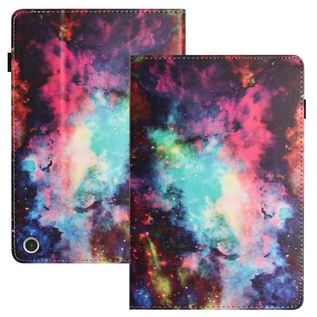 Tablethülle für Samsung Galaxy Tab S8 (SM-X700/X706) / Galaxy Tab S7 (SM-T870/T875) Hülle Flip Case PU Leder Tasche Schutzhülle Cover mit Ständer und Kartensteckplatz, Himmel