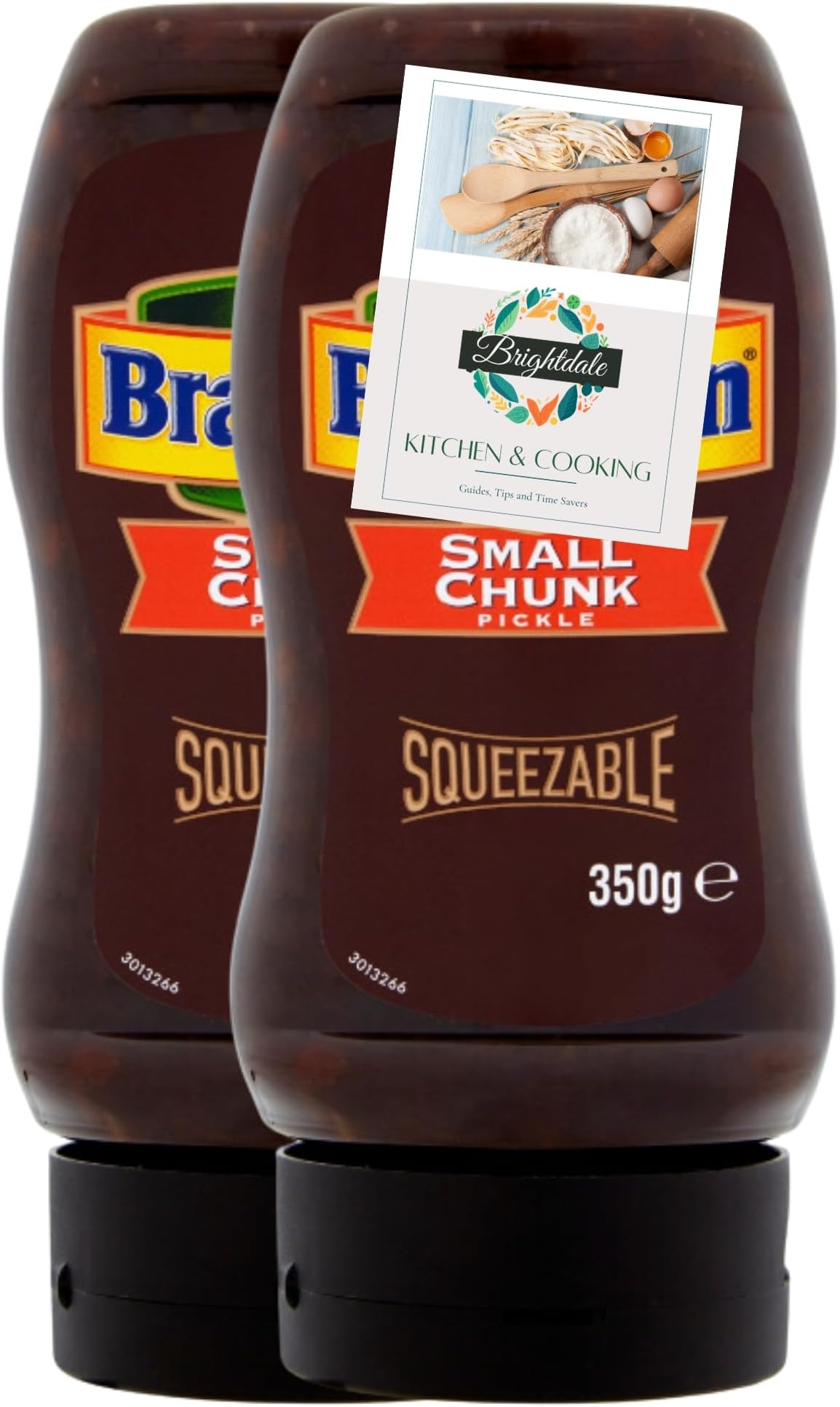 Pickle Bundle with Branston Squeezy Small Chunk Pickle 350g 2 Pack + Brightdale Kitchen Card