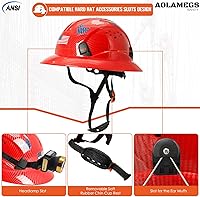 Vista 67 de Carbon Fiber Pattern Full Brim Hard Hat with Visor-OSHA Approved Construction Safety Helmet for Men Women,ANSI Z89.1 Vented Reflective Hardhat with