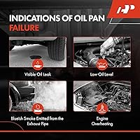 Vista 8 de A-Premium Cárter de aceite de motor con tapón de drenaje compatible con Mazda CX-5 CX5 2013-2016, 3 2014-2018, CX-3 CX3 2016-2021, 2.0L, reemplaza a