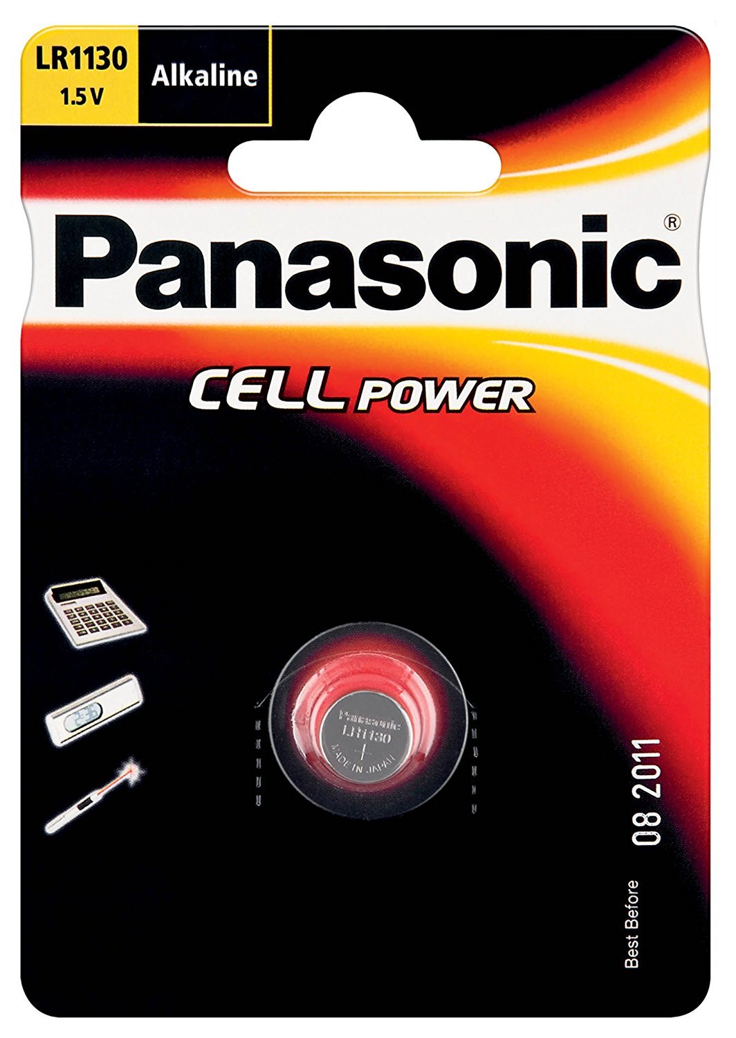 PANASONIC Lot de 3 Piles Bouton Cell Power LR54 (LR1130) Alcaline manganese 1,​5V 65 mAh