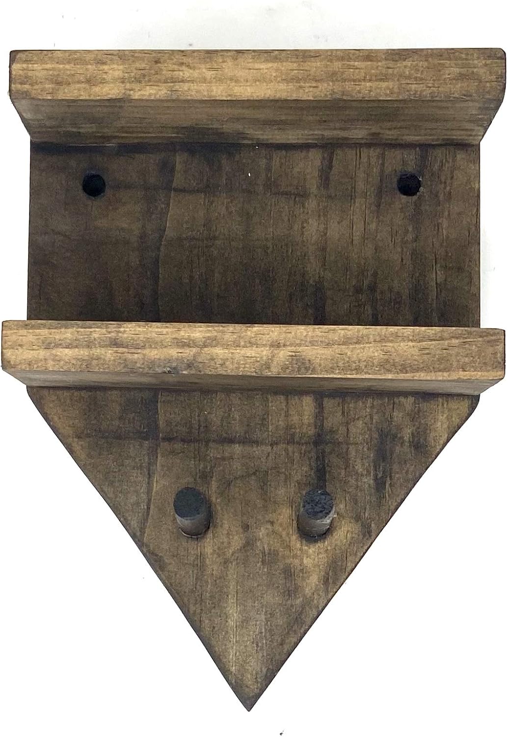 MWC Baseball Bat Rack and Ball Holder Display Meant to Hold 1 Full Size Bat and 4 Baseballs Mahogany