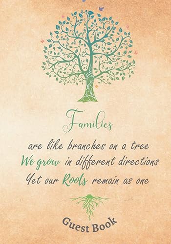 Family Reunion Guest Book Family Roots Family Memories Family Get-Together Sign in Book Size 7 x 10 inches 120 Pages