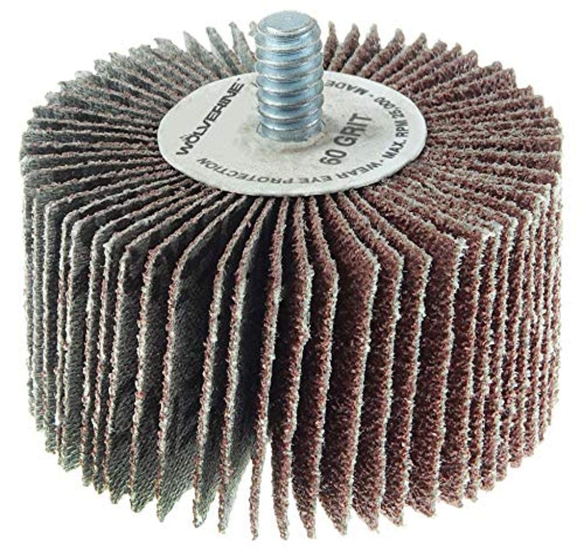 Weiler 30738 - Ruota abrasiva, 2 "x 1" x 80AO Wolverine, stelo filettato 1/4-20 (confezione da 10)