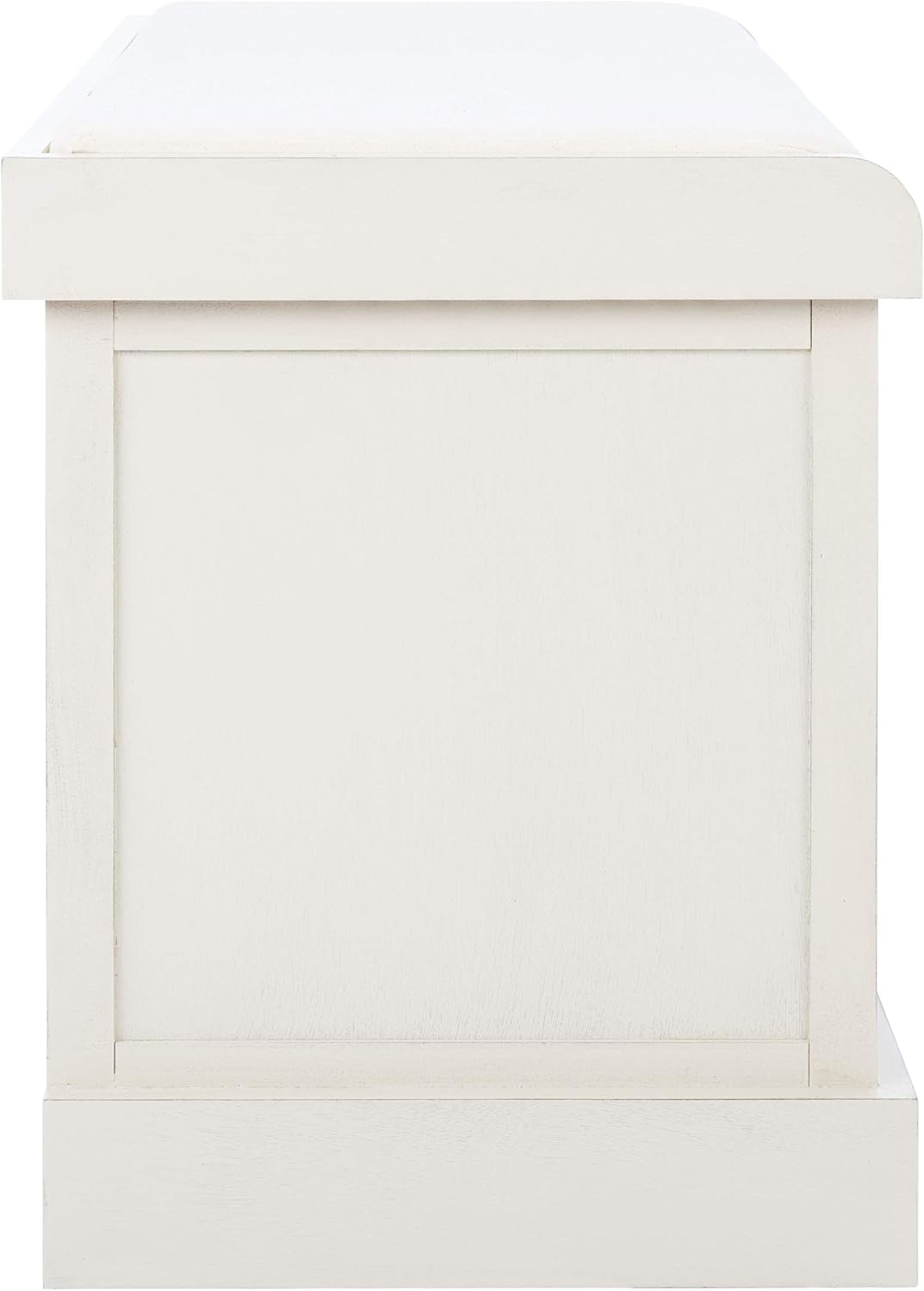 Safavieh Home Collection Landers Distressed White 2-Drawer/Cushion Storage Bench (Fully Assembled) BCH5702A