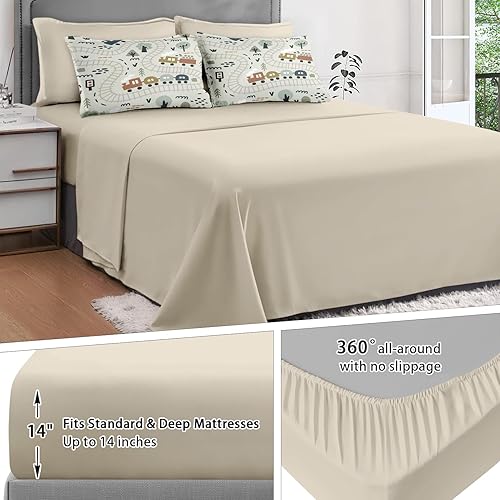 Miniatura 47 de Juego de edredón con 2 fundas de almohada, tamaño matrimonial, diseño de hongo hippy y arco iris, decoración de cama retro de los años 70, hippie,