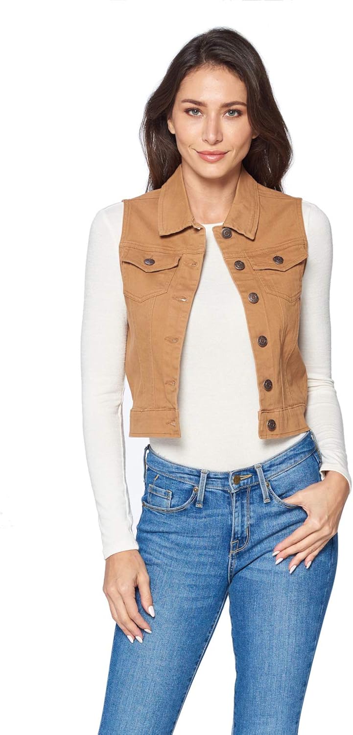 ICONICC Women's Denim Jean Jackets Vests